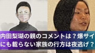 内田梨瑚の親のコメントは?爆サイにも載らない家族の行方は夜逃げ?