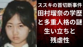 ススキの首切断事件|田村瑠奈の学歴と多重人格の謎・生い立ちと残虐性