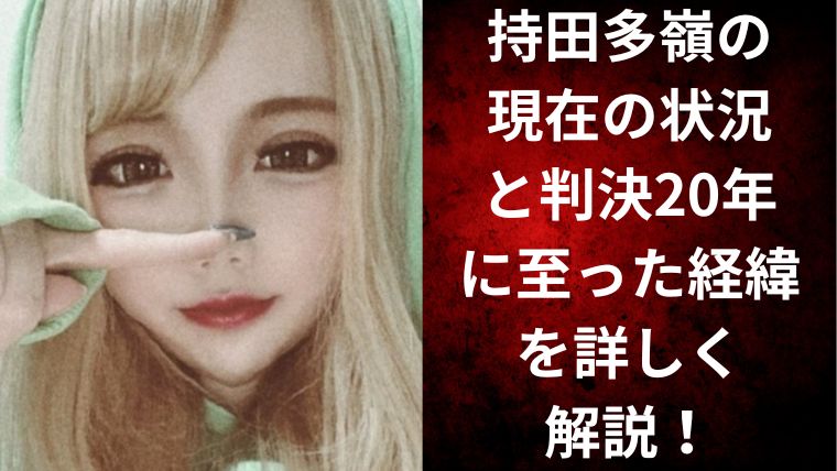 持田多嶺の現在の状況と判決20年に至った経緯を詳しく解説!