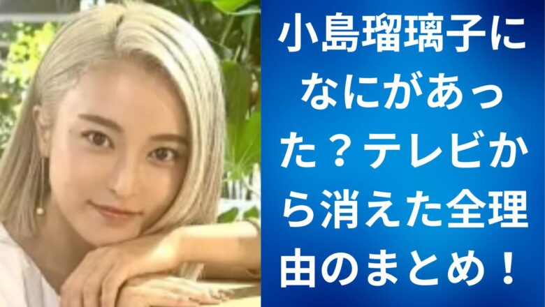 小島瑠璃子になにがあった？テレビから消えた全理由のまとめ！